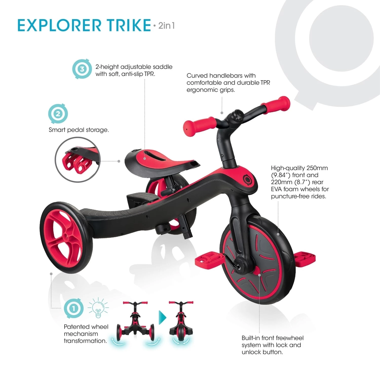 Globber Explorer Trike 2in1 - Image 7