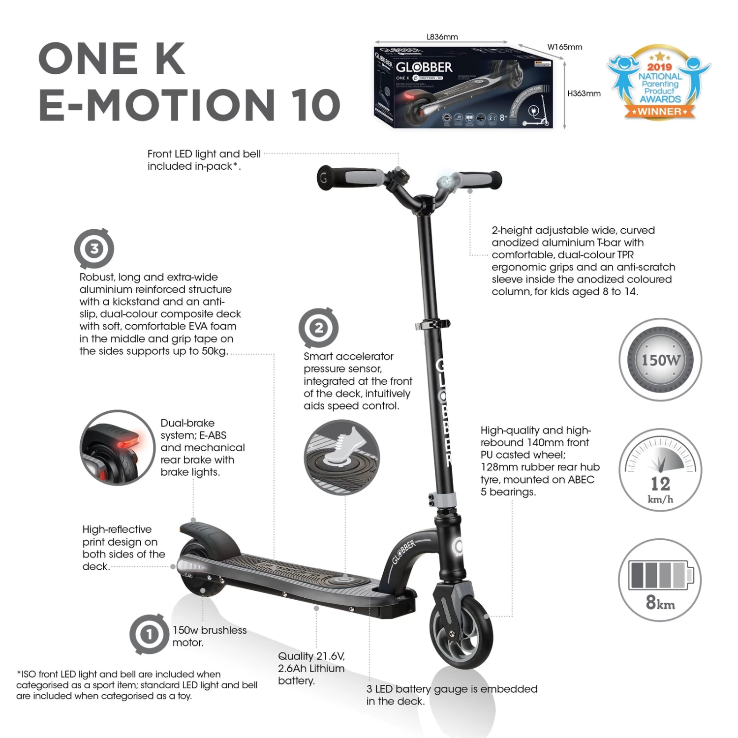 Globber One K E-motion 10 Electric Scooter - Image 5
