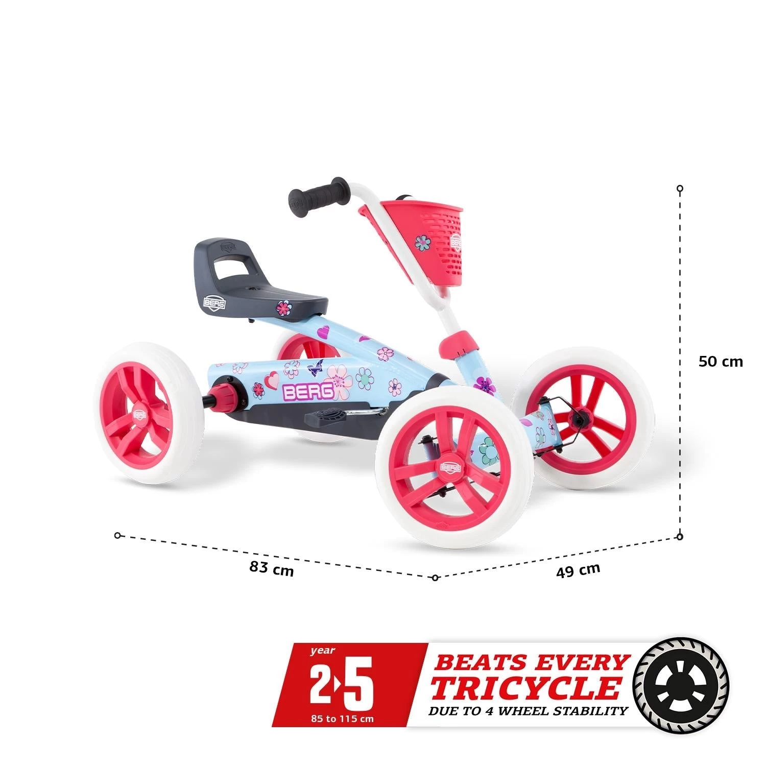 BERG Buzzy Bloom Pedal Go-Kart - Image 4