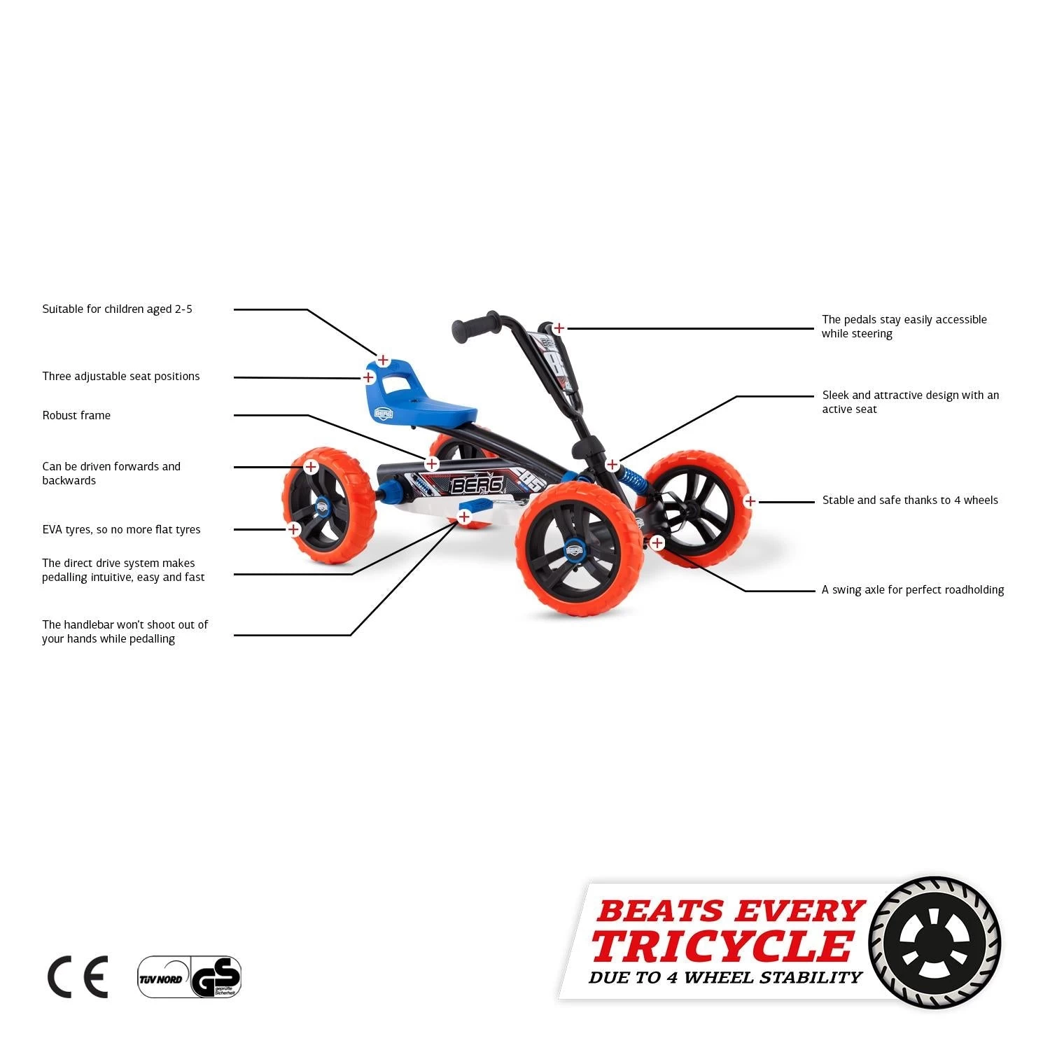 BERG Buzzy Nitro Pedal Go-Kart - Image 5