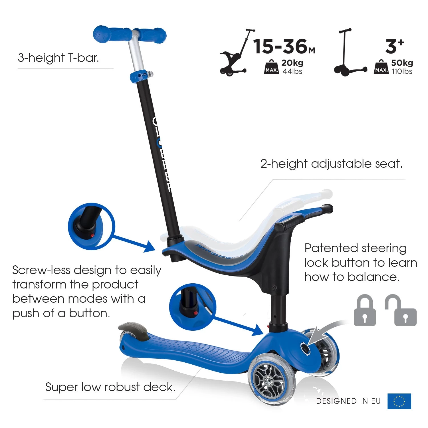 Globber GO UP Sporty Toddler Scooter - Image 13