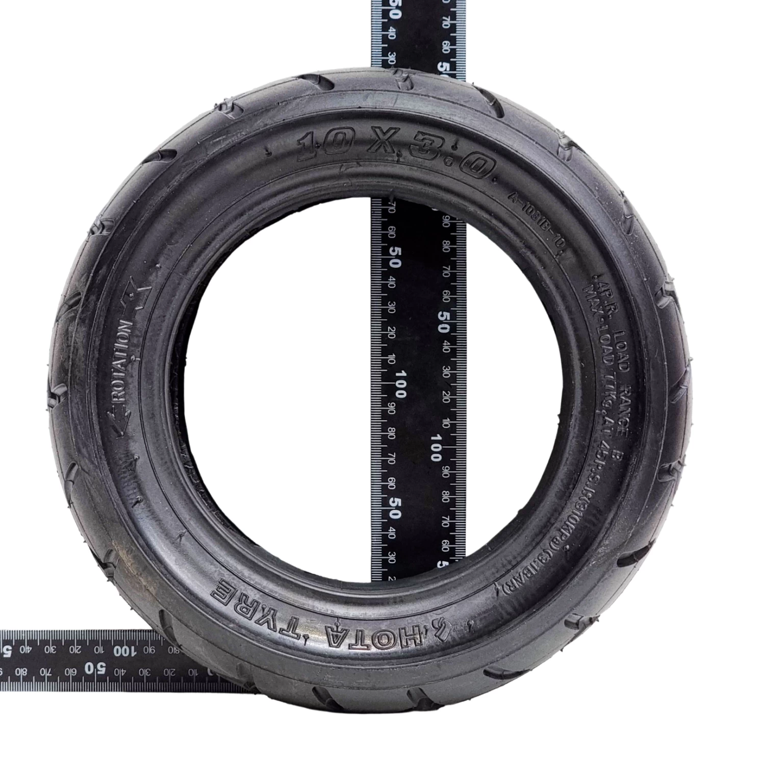 10 X 3.0" Road Tyre To Suit Bexly, Black Edition, Carbon, Machine - Image 4