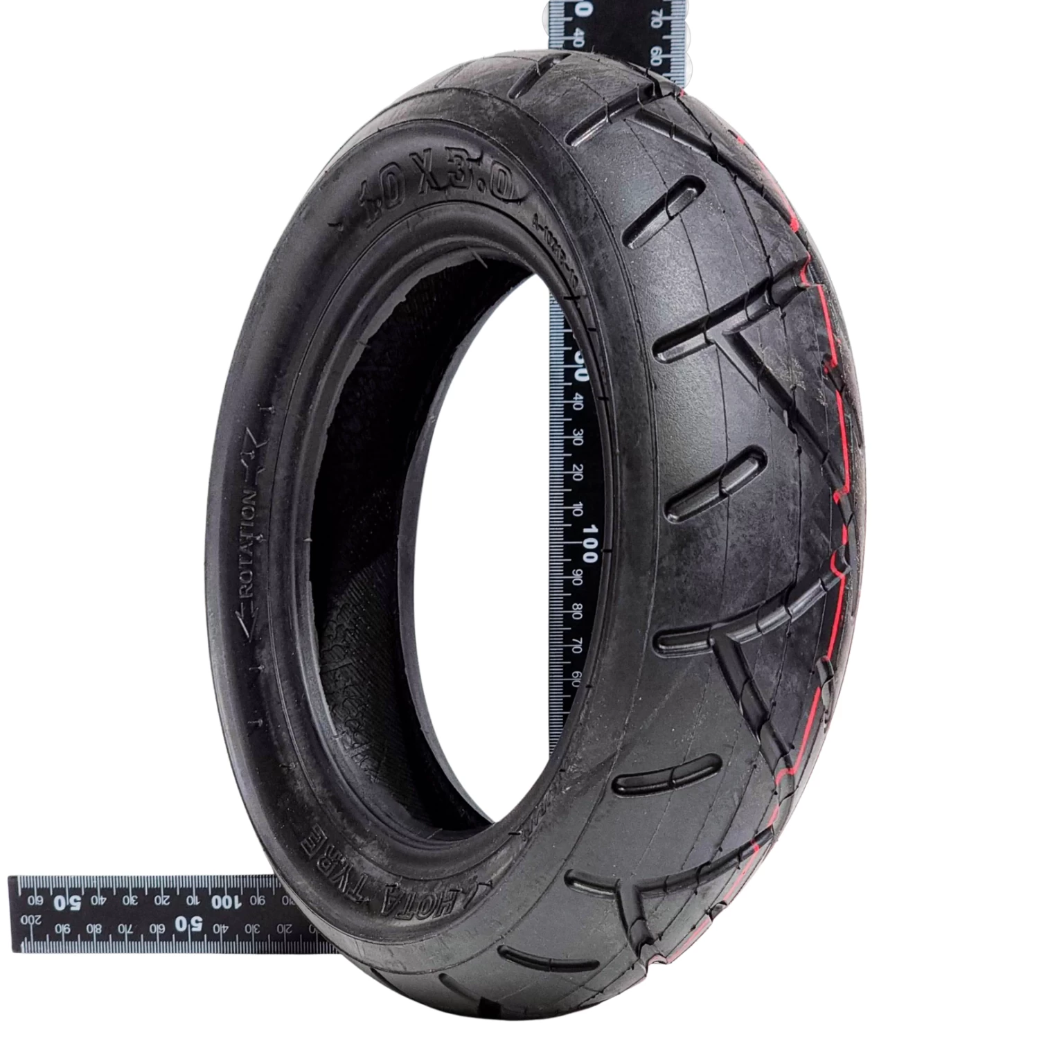 10 X 3.0" Road Tyre To Suit Bexly, Black Edition, Carbon, Machine - Image 3